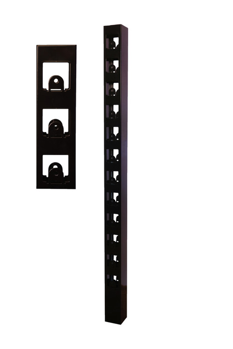 Mellanstolpe Harstena Svart 1450 mm Steel Design